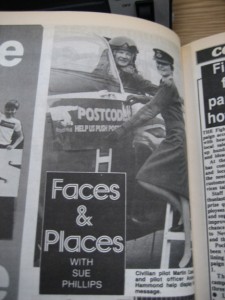 Postcode advertising stunt, 1985