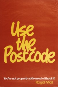 'Use the postcode' poster, 1979