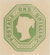 Image of 1855 to 1892 1 shilling postal stationery stamp