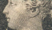 Image showing detail of penny black stamp