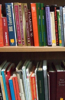 Library collection in the Archive Search Room