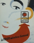 Image of 'Is your wireless licensed?' poster, 1950