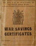Image of War Savings Certificate book, c. 1916